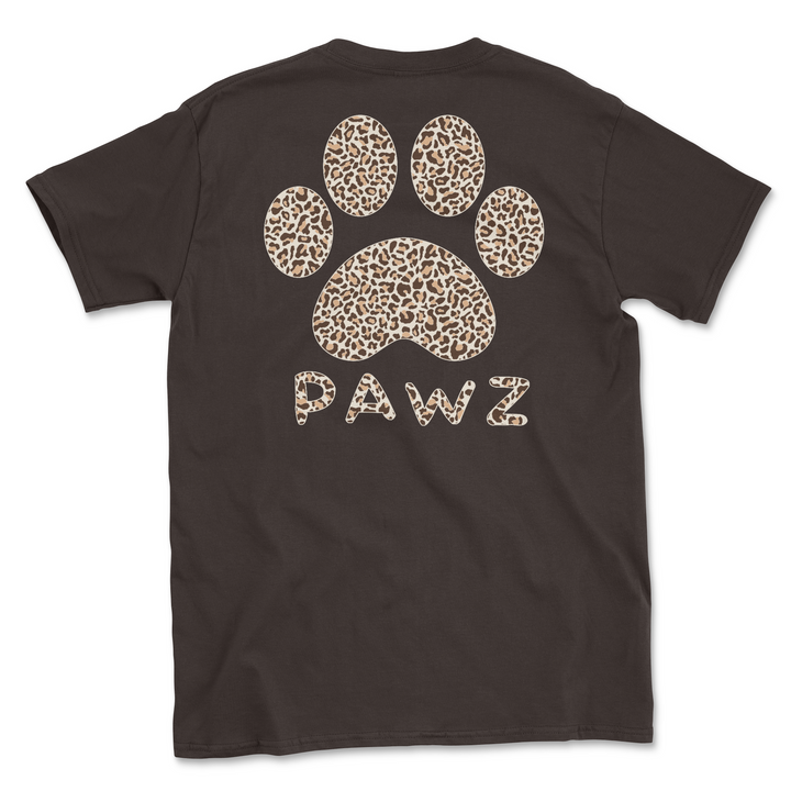 Leopard Pattern - Chocolate (Adult Short Sleeve T-Shirt)