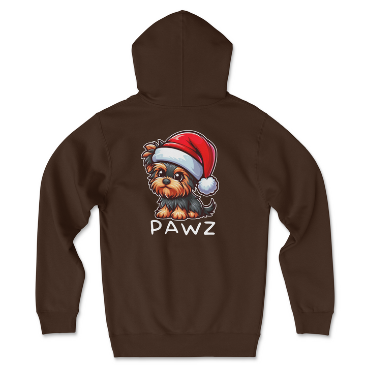 Yorkie Christmas (Adult Hoodie)